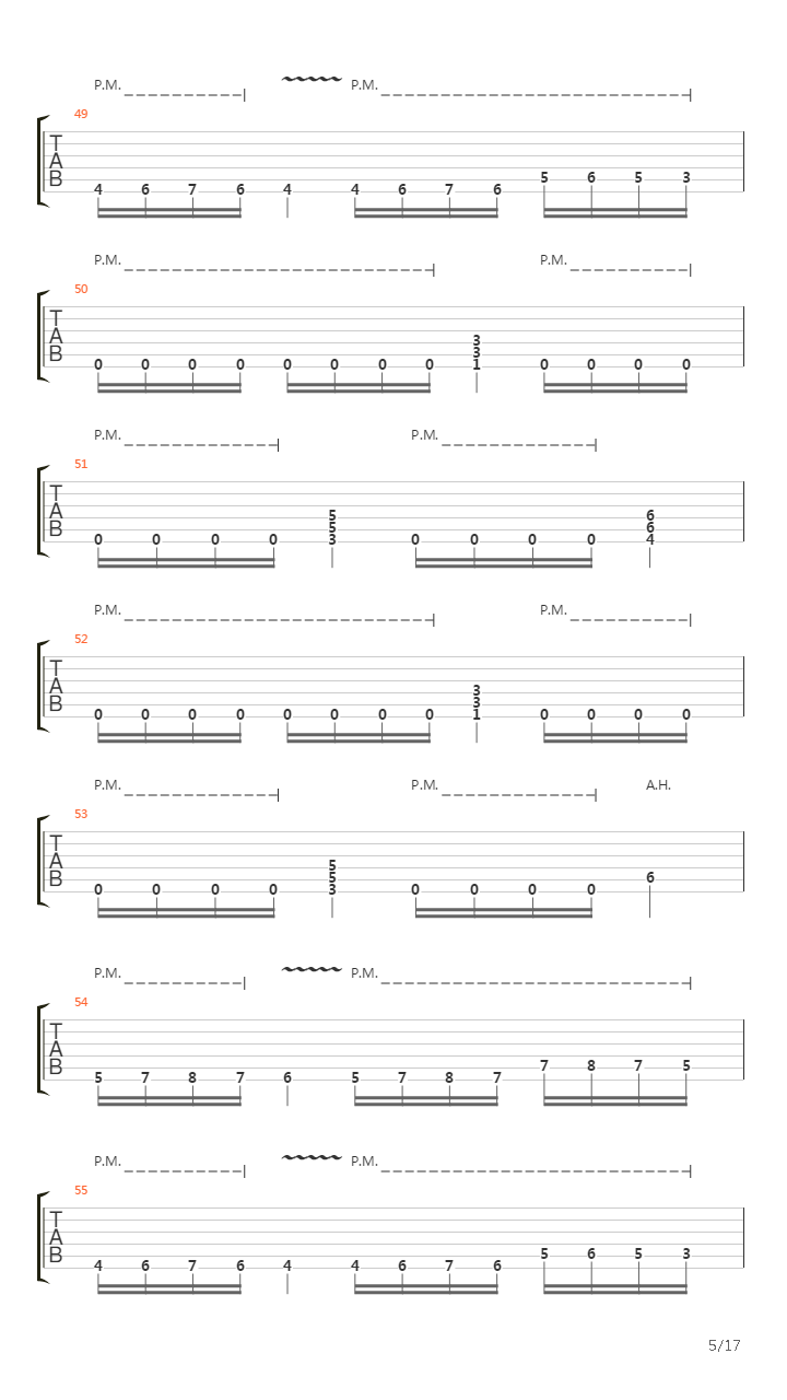 Empty Words吉他谱