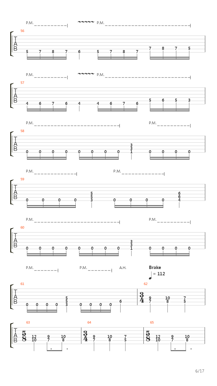 Empty Words吉他谱