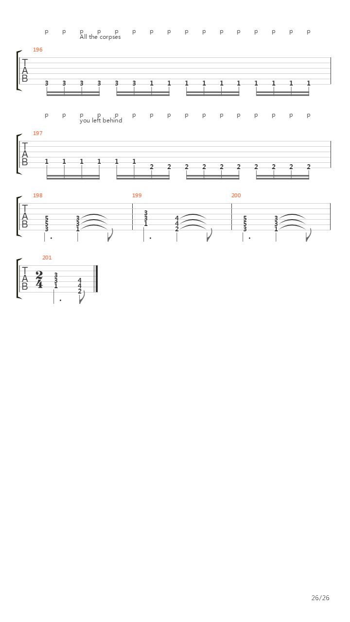 Forgotten Past吉他谱