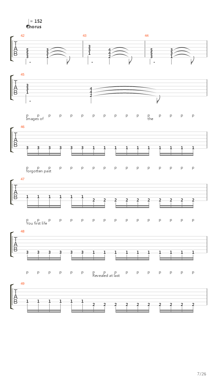 Forgotten Past吉他谱