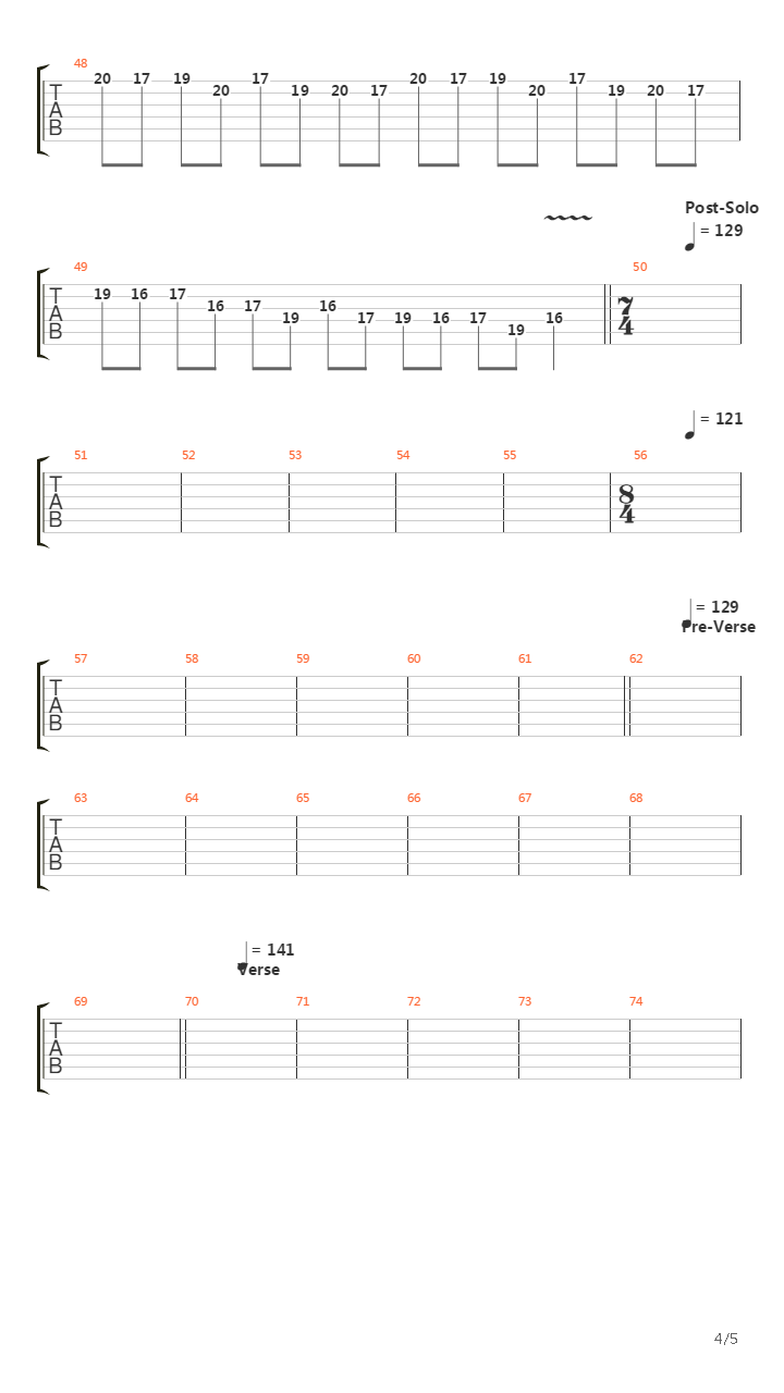 Genetic Reconstruction吉他谱