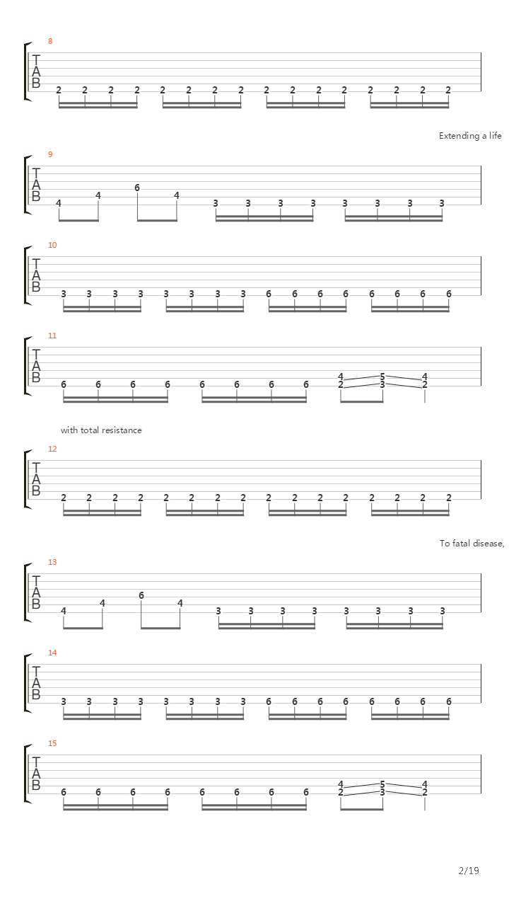 Genetic Reconstructoin吉他谱