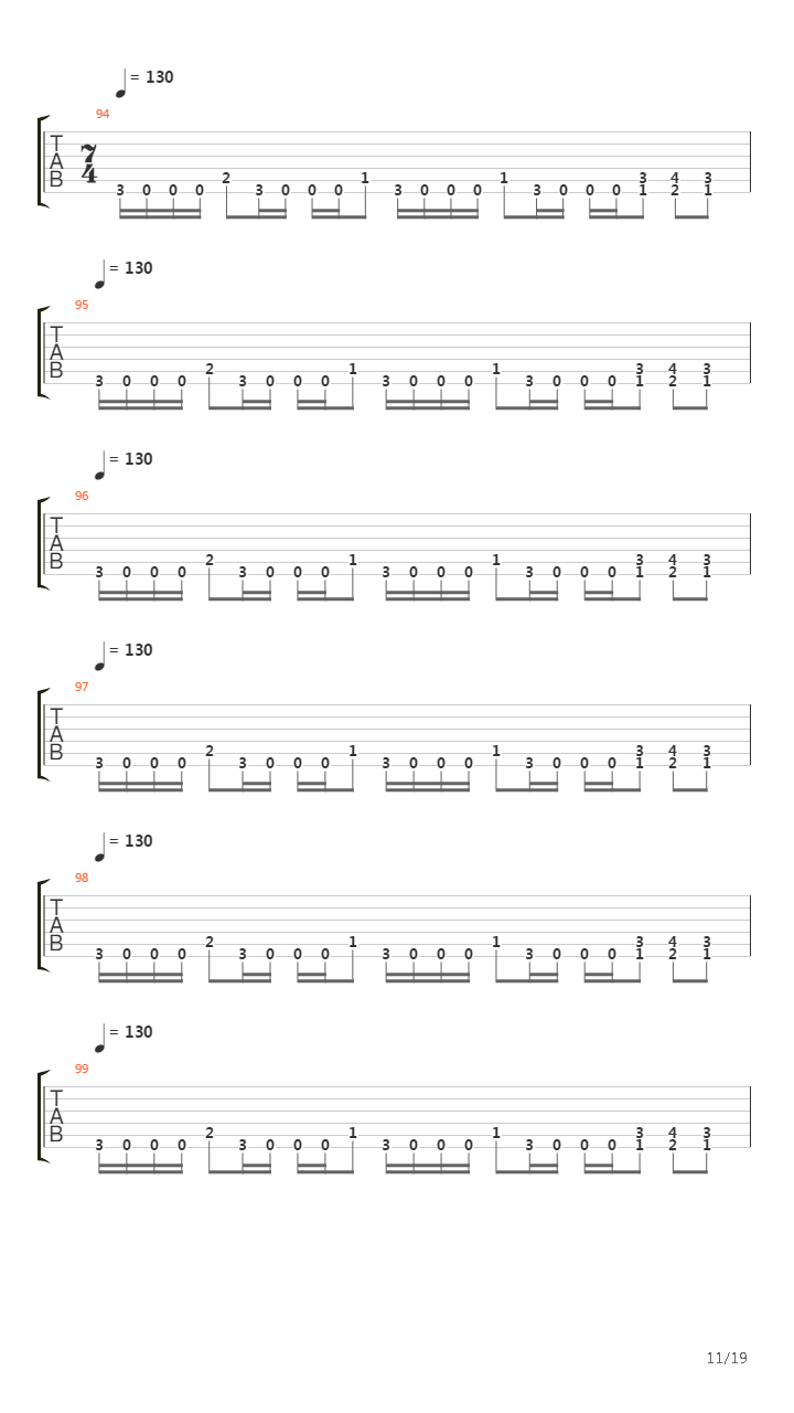 Genetic Reconstructoin吉他谱