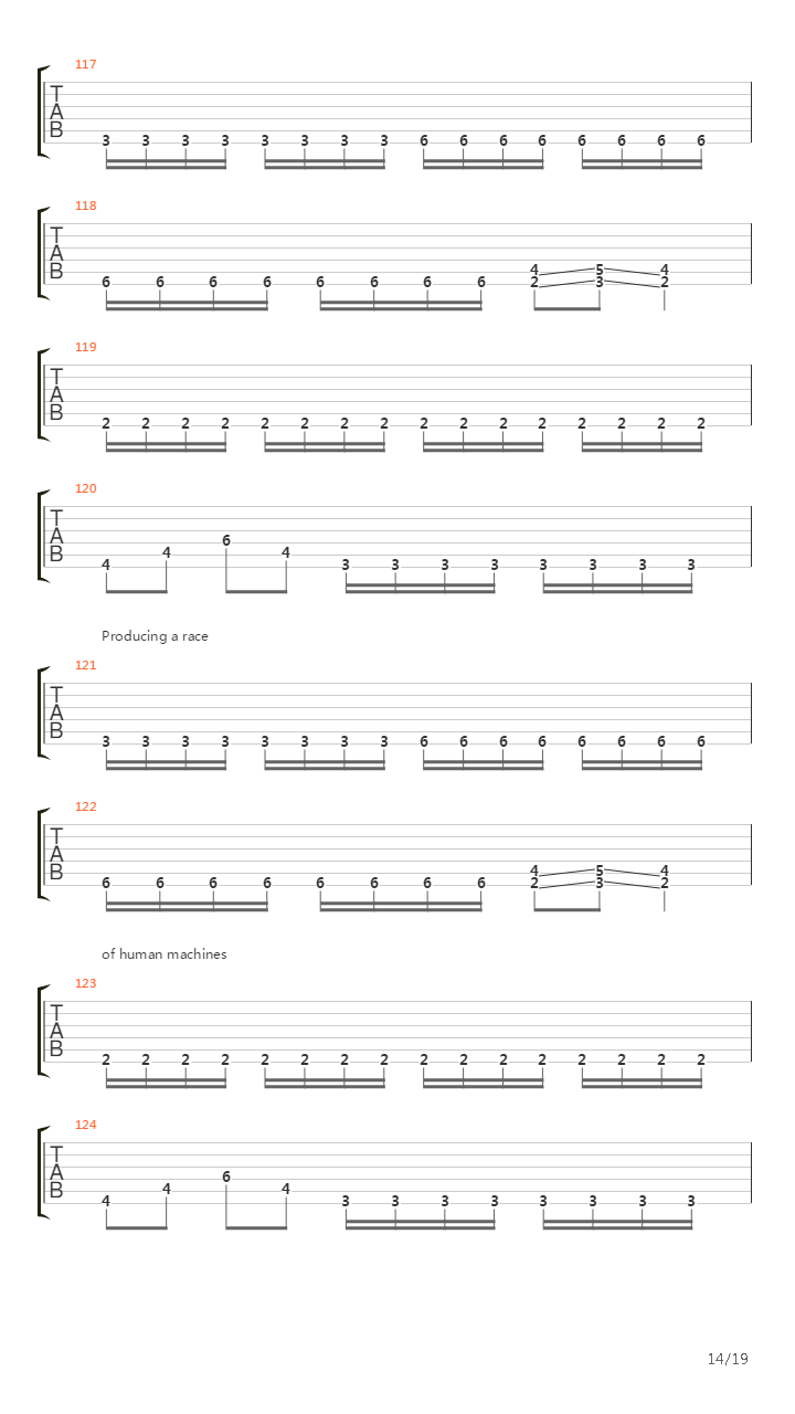 Genetic Reconstructoin吉他谱