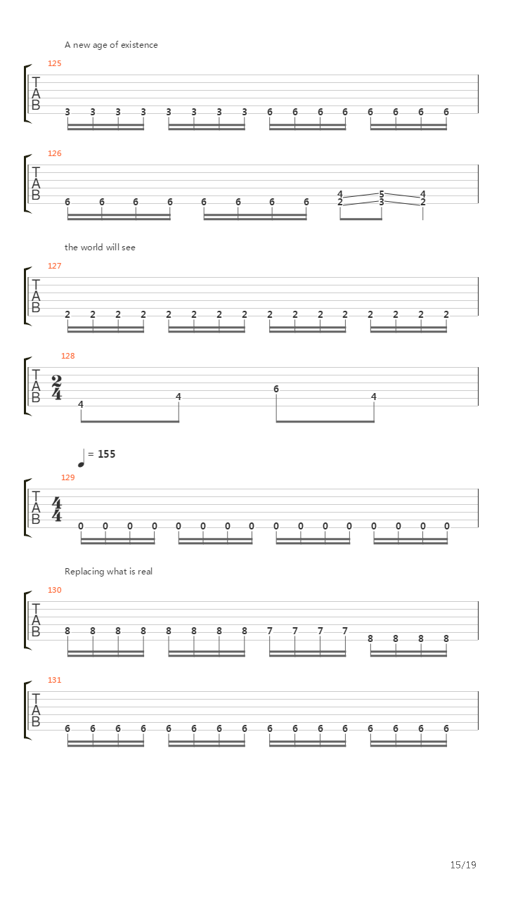 Genetic Reconstructoin吉他谱
