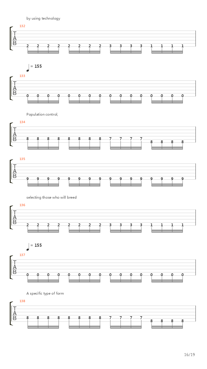Genetic Reconstructoin吉他谱