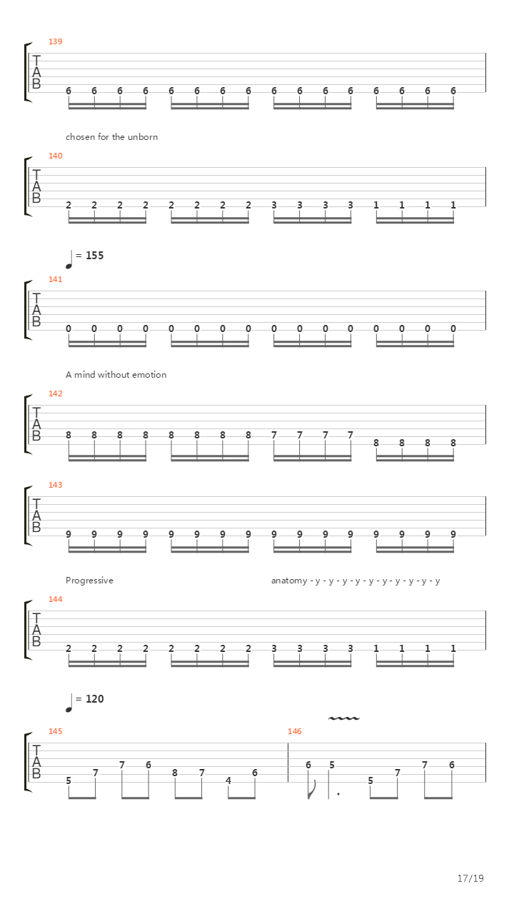 Genetic Reconstructoin吉他谱
