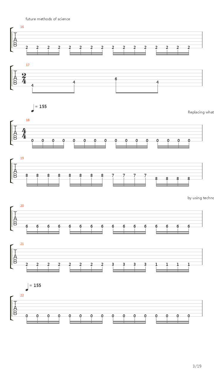 Genetic Reconstructoin吉他谱