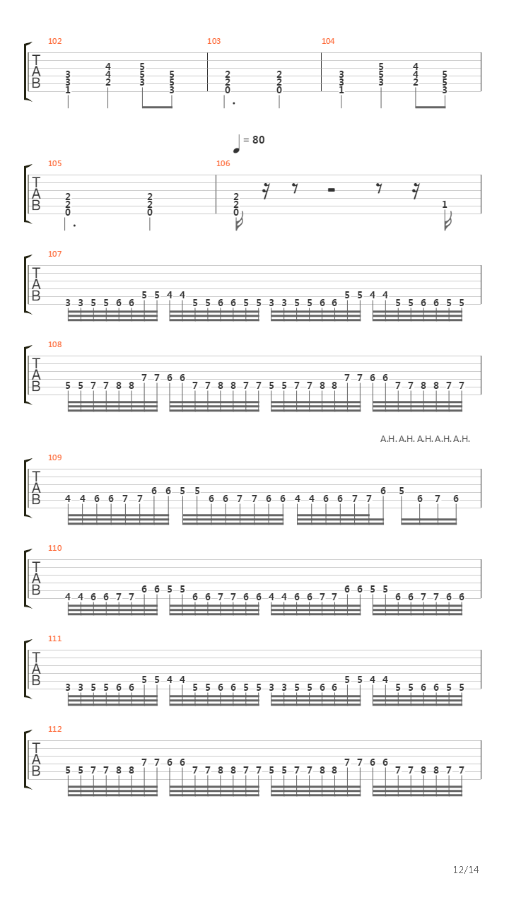 Leprosy吉他谱