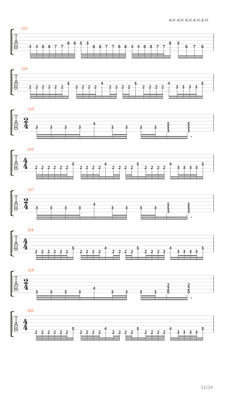 Leprosy吉他谱