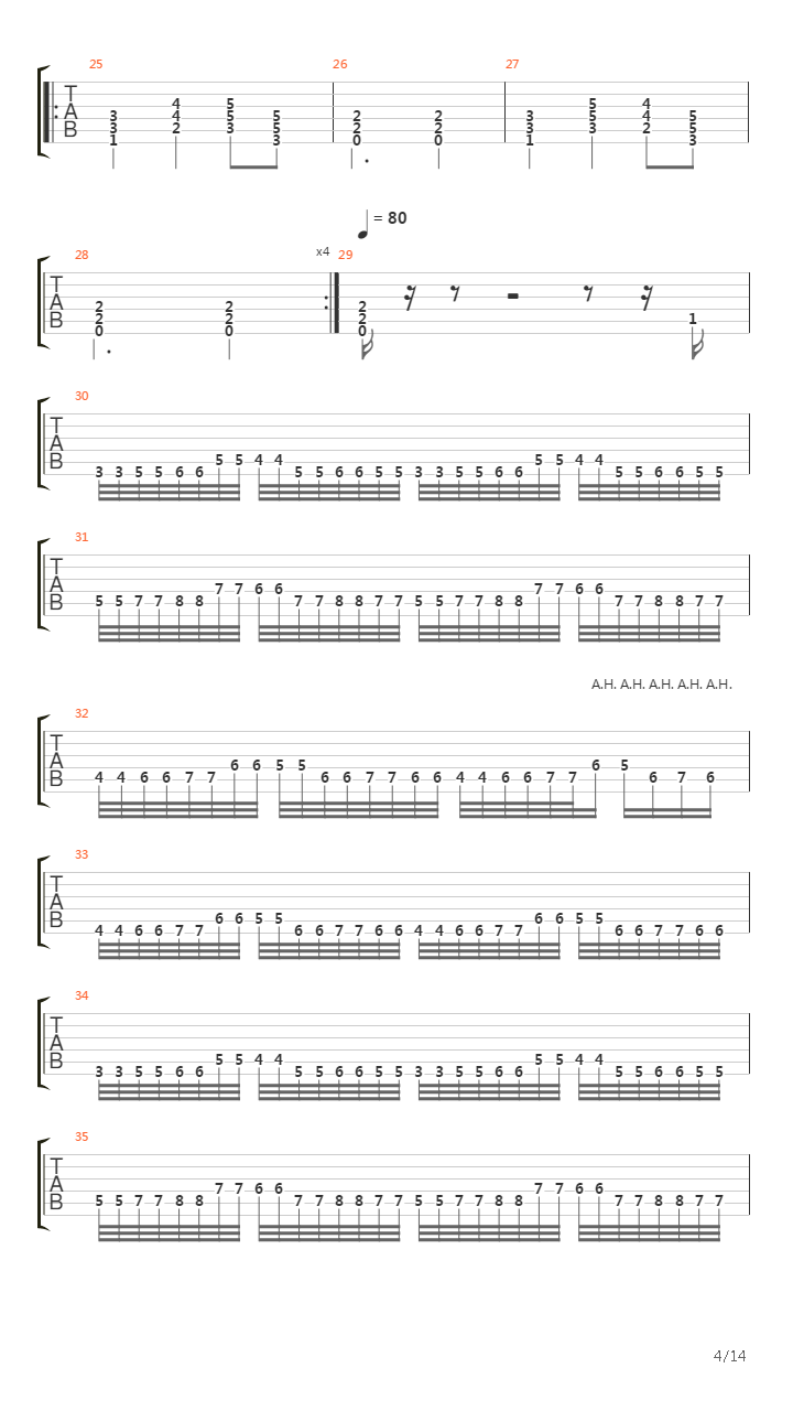 Leprosy吉他谱