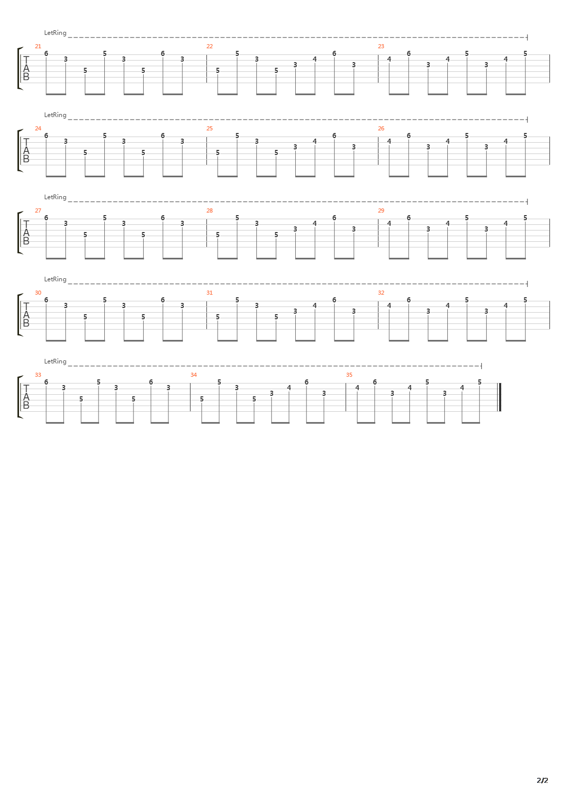 Perennial Quest Fade Out吉他谱