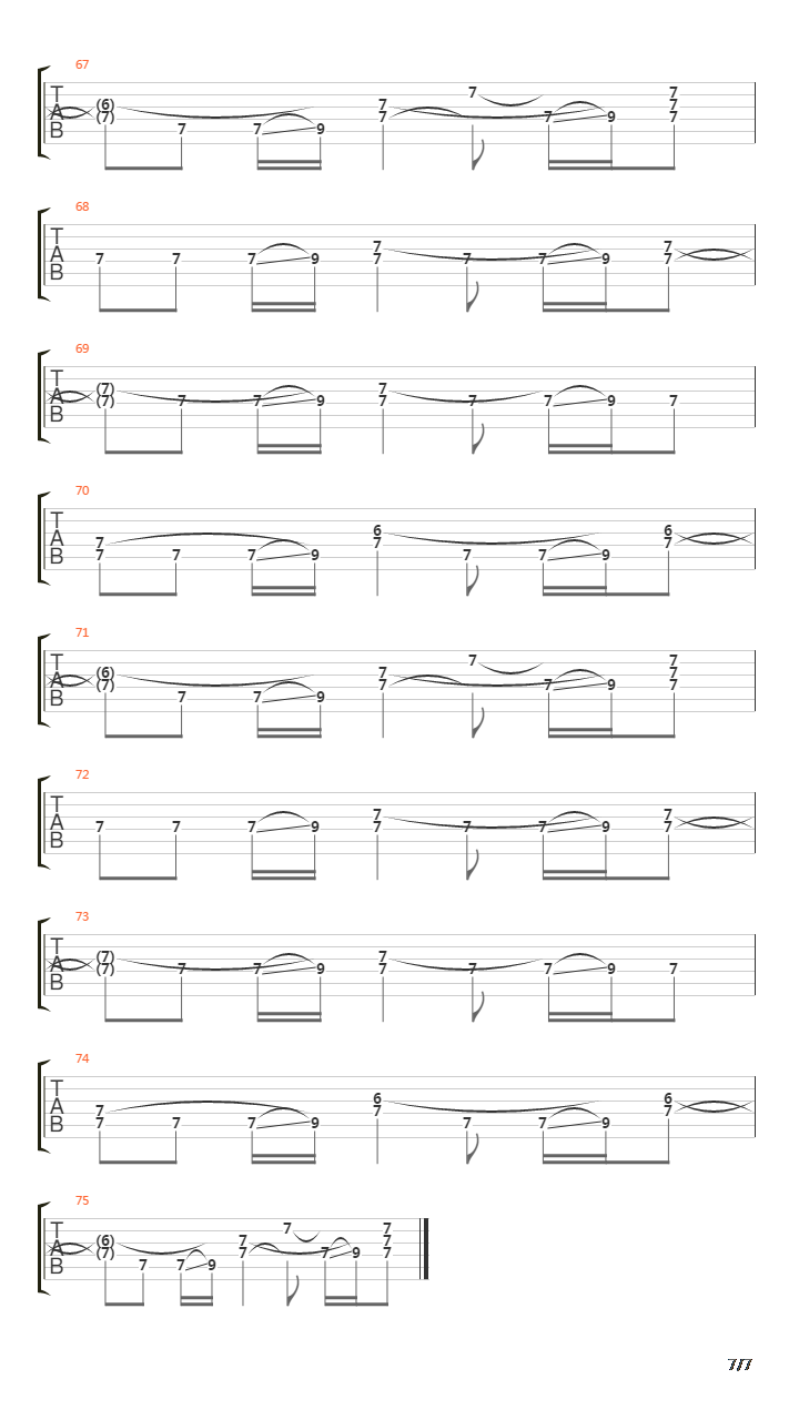 Up Around The Bend吉他谱