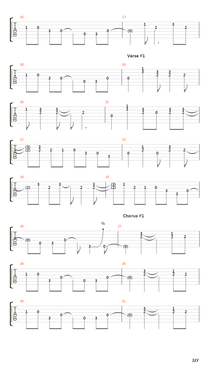 Run Through The Jungle吉他谱