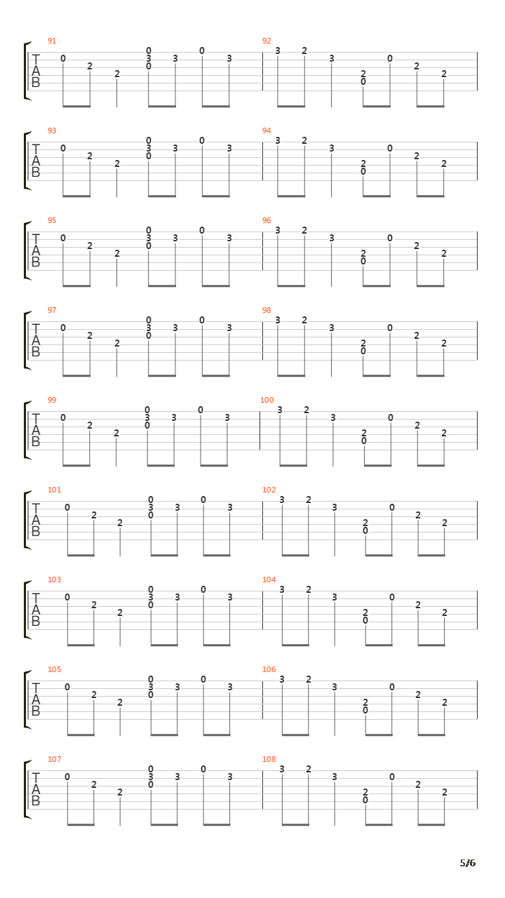 The Last Mile吉他谱