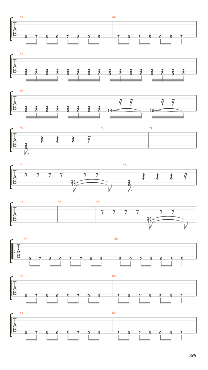 War吉他谱