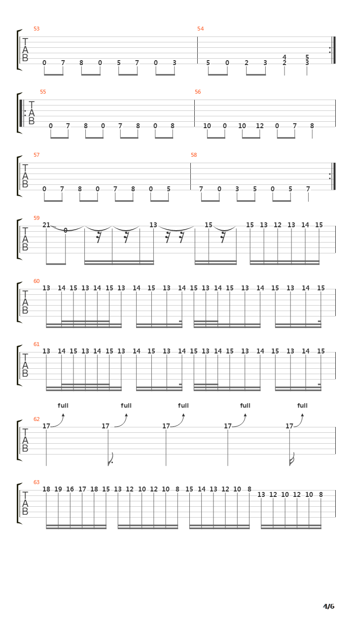 War吉他谱