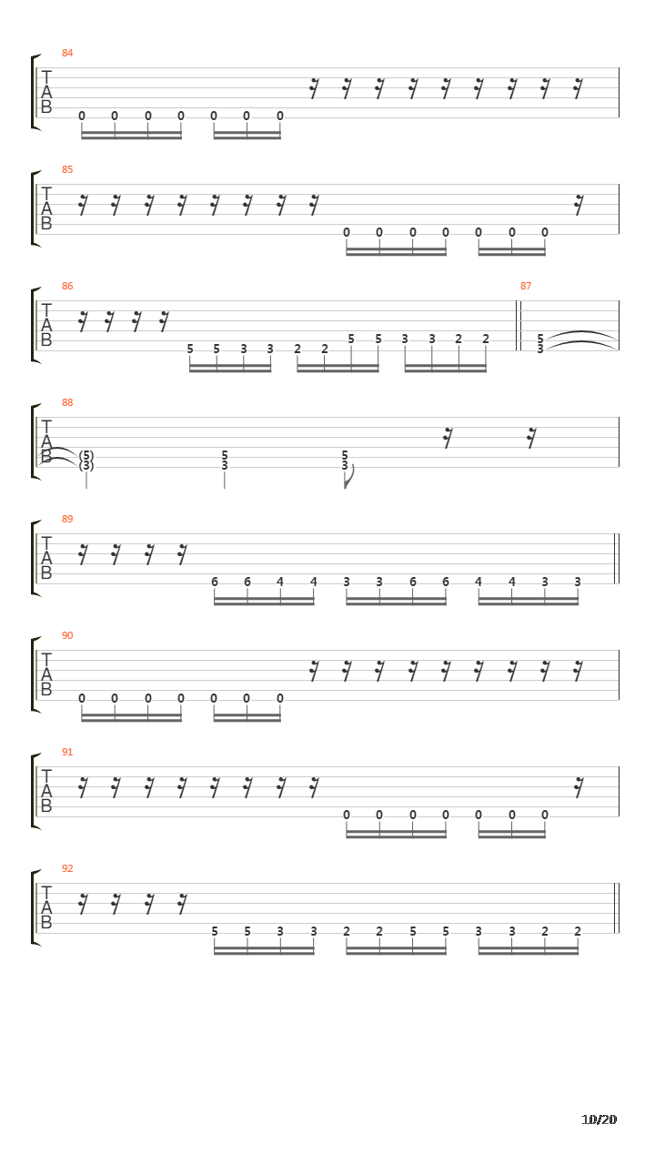 Pan Satyros吉他谱