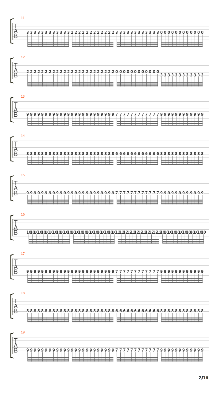 The Dance Of The Pagan Flames吉他谱