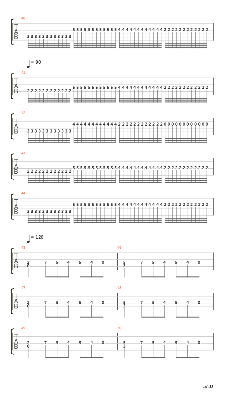 The Dance Of The Pagan Flames吉他谱