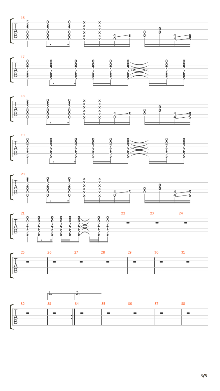 Higher吉他谱