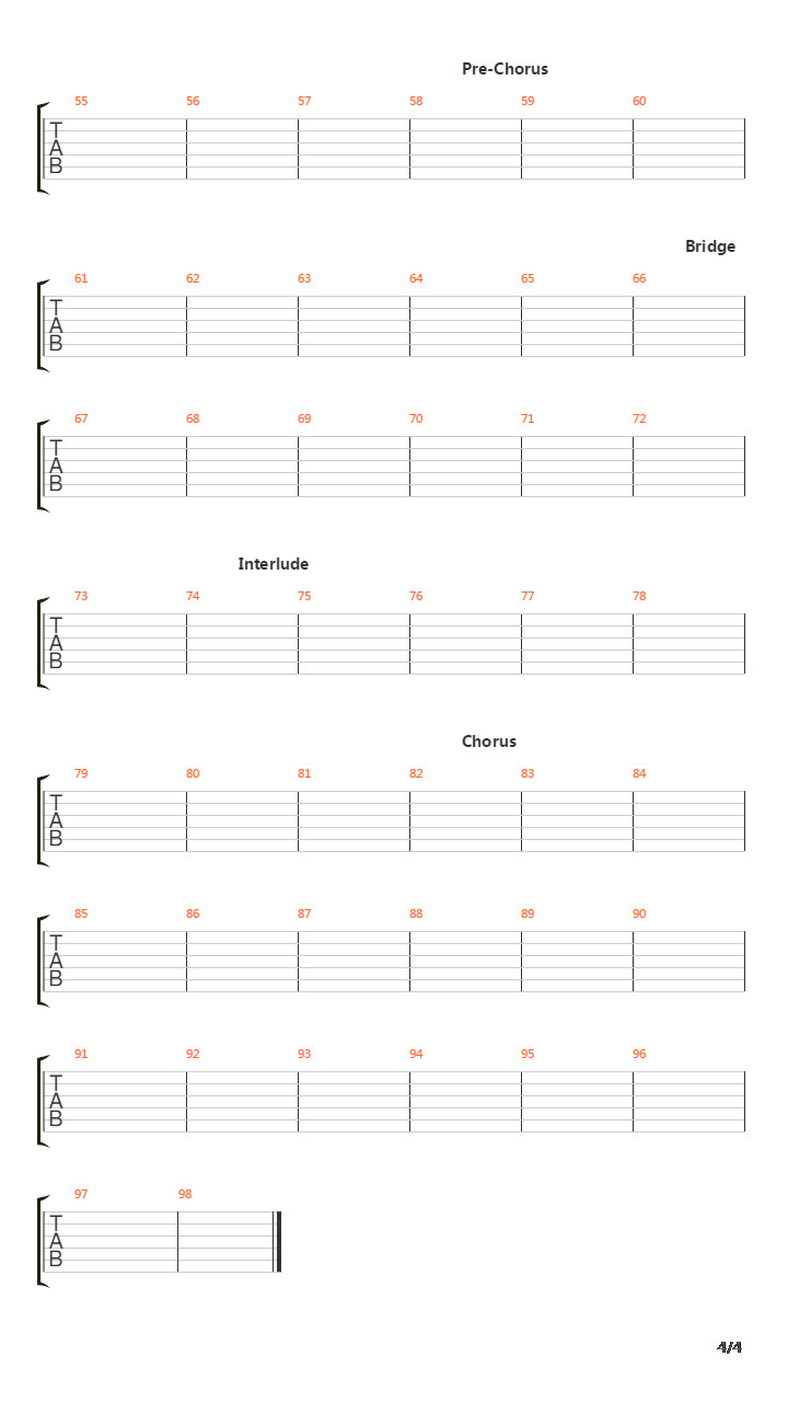 Higher吉他谱