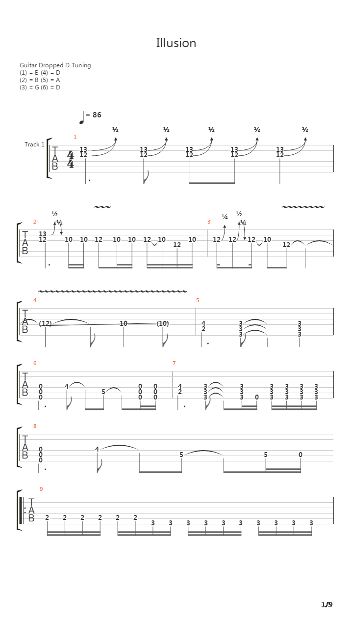 Illusion吉他谱