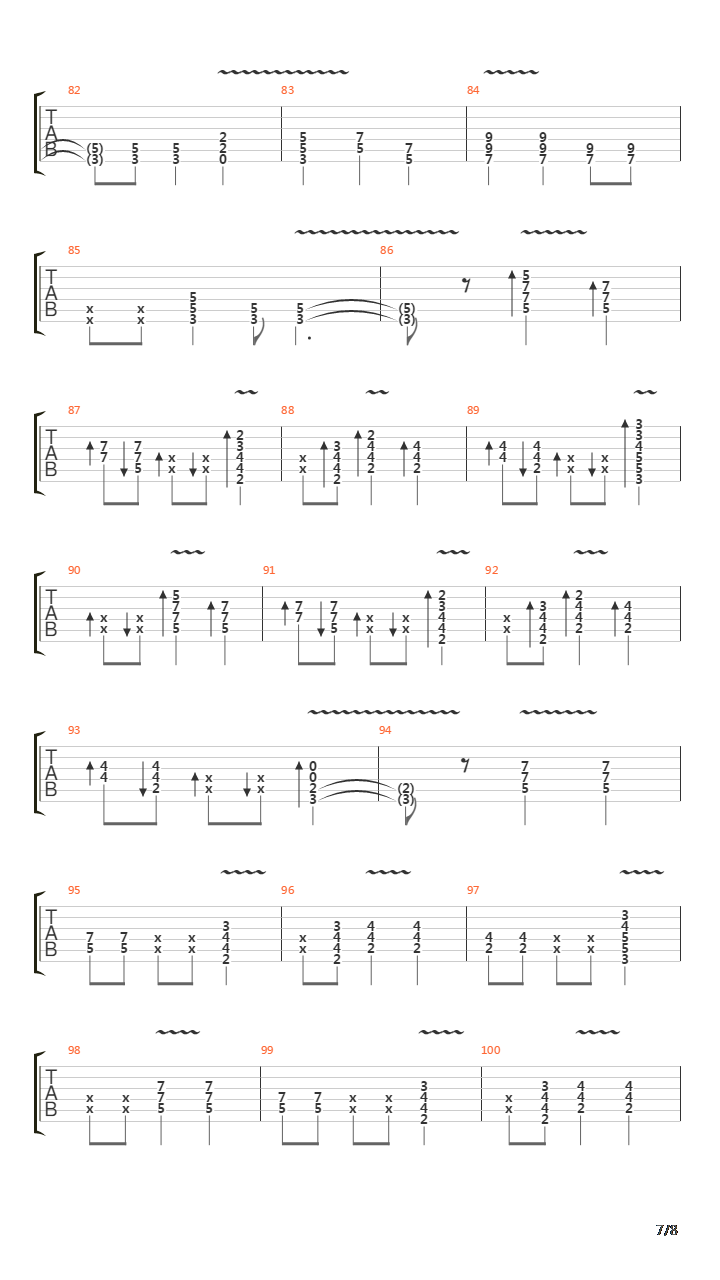 One Last Breath吉他谱