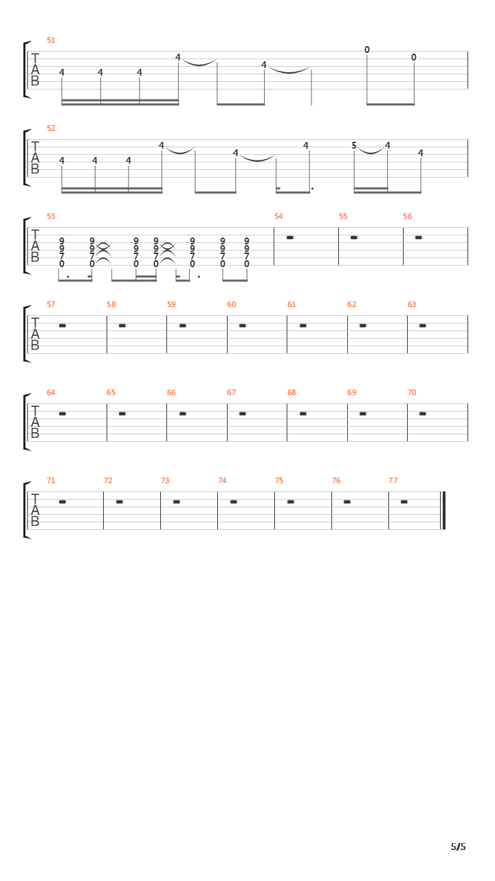 One吉他谱