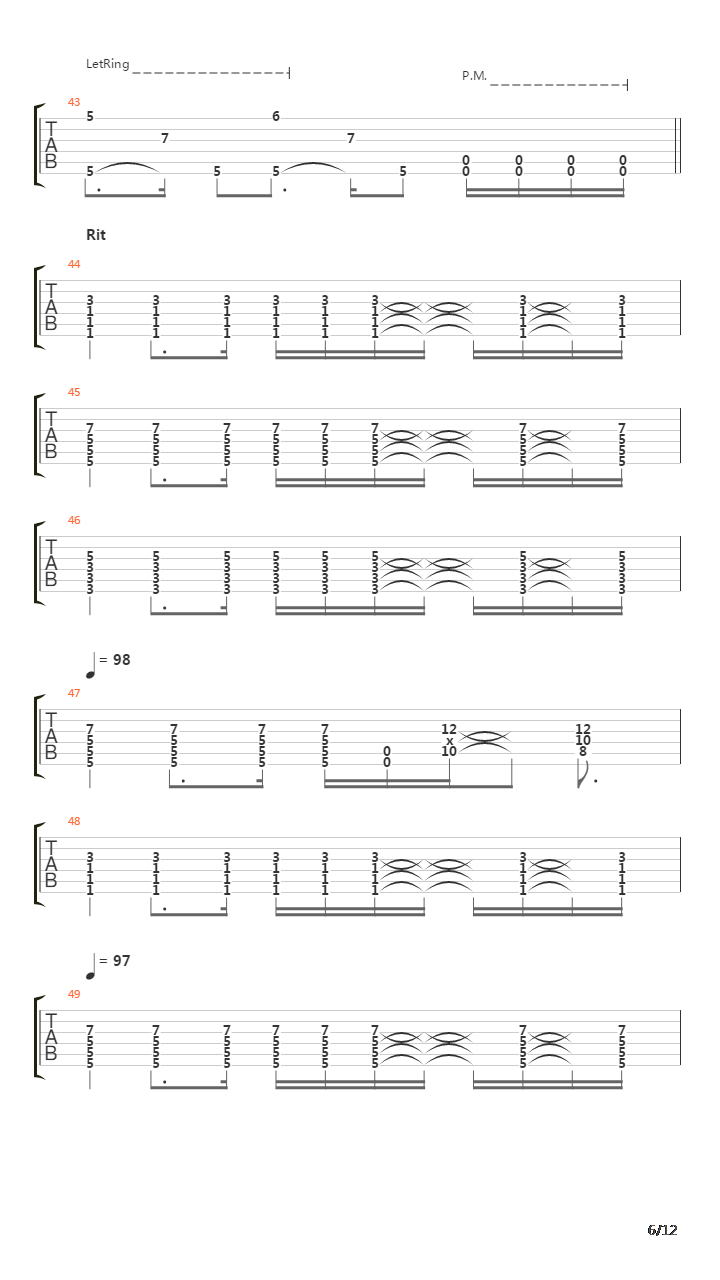 Overcome吉他谱