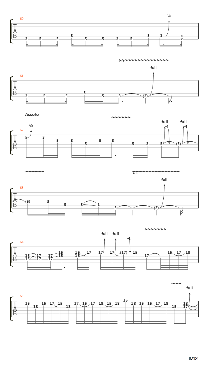 Overcome吉他谱