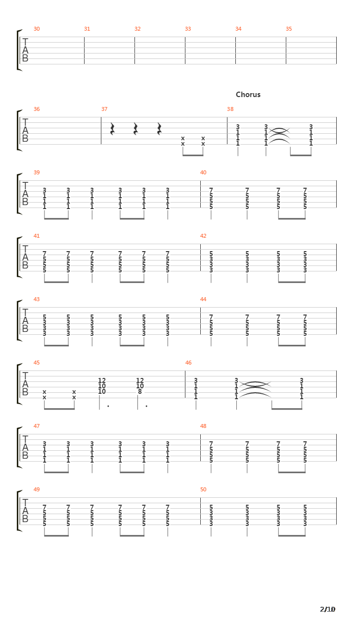 Overcome吉他谱