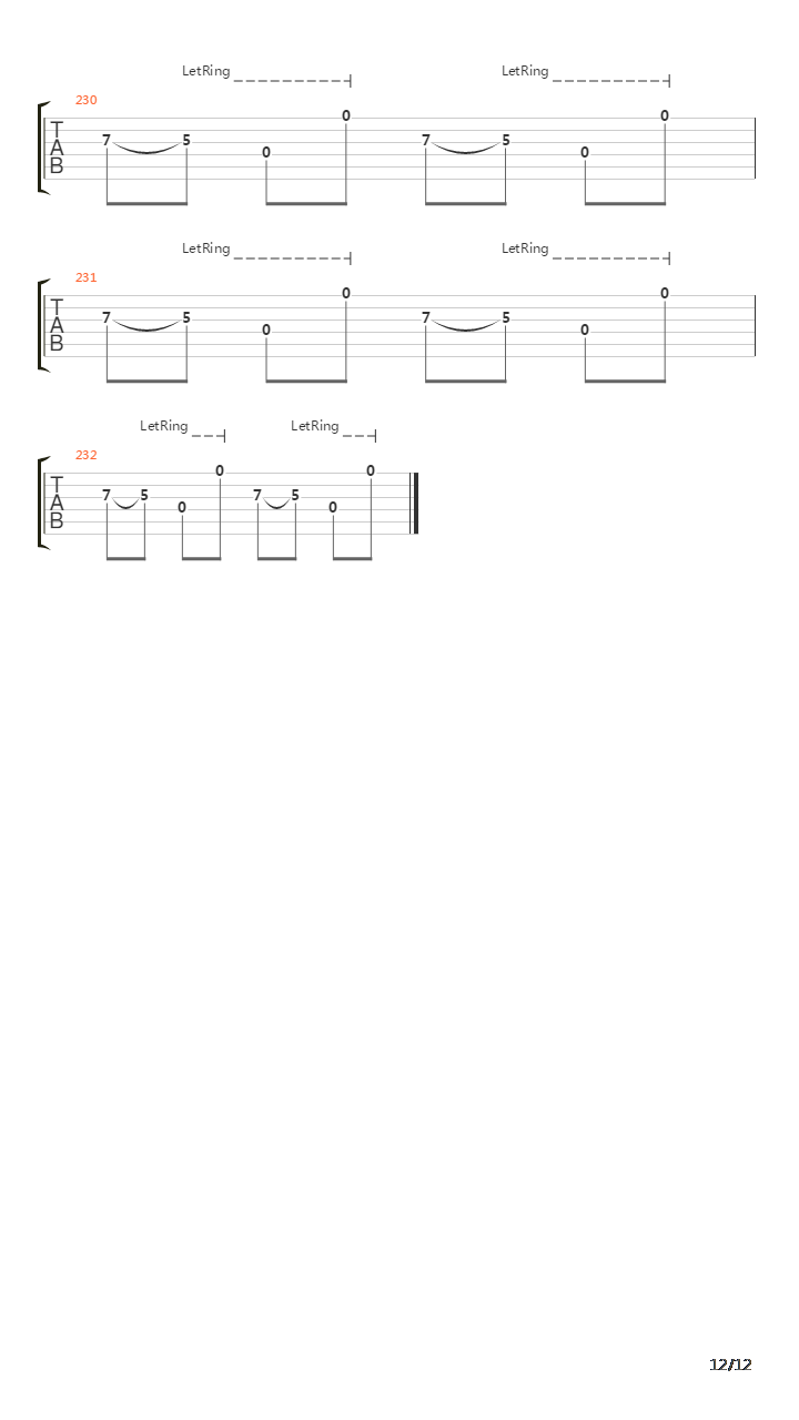 Torn吉他谱