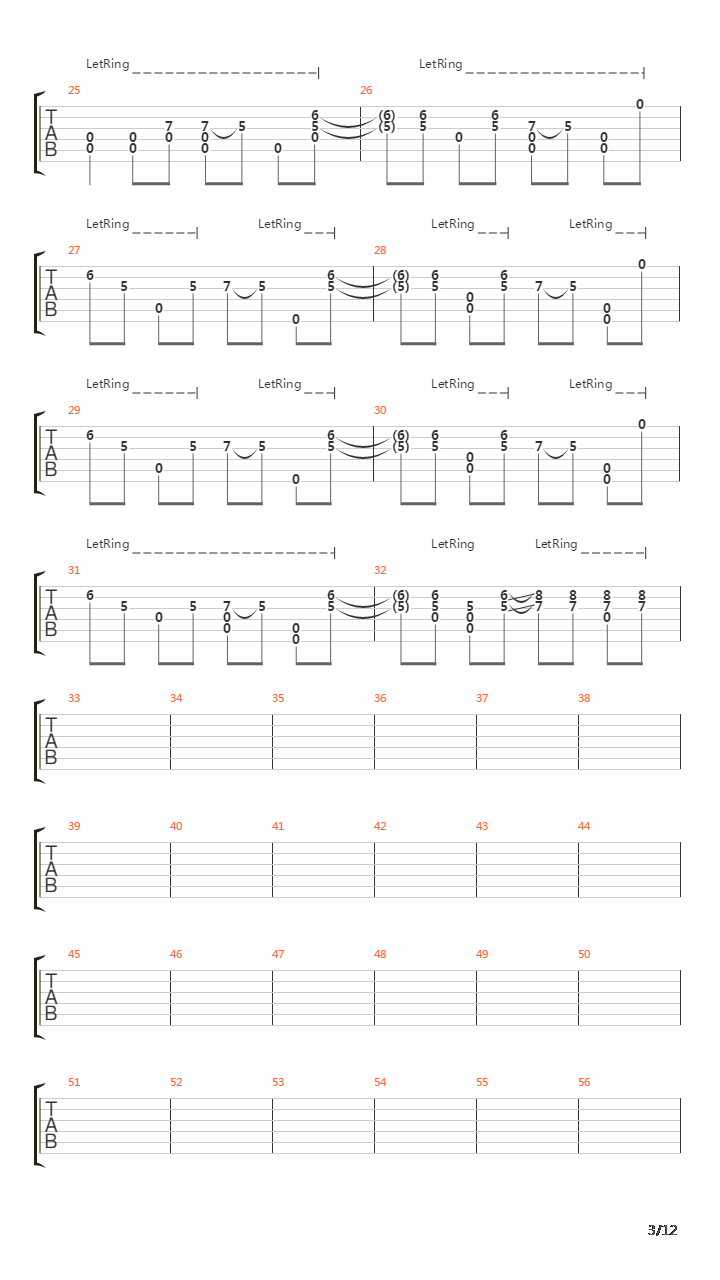 Torn吉他谱