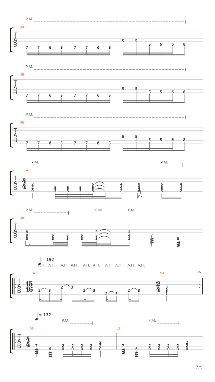 Butchered At Birth吉他谱