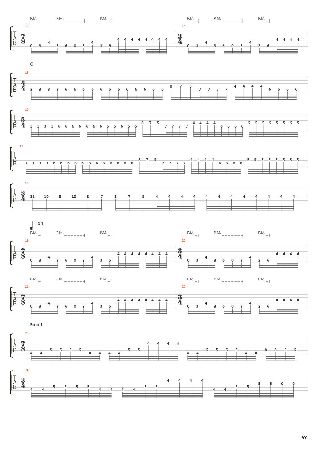 The Discipline Of Revenge吉他谱