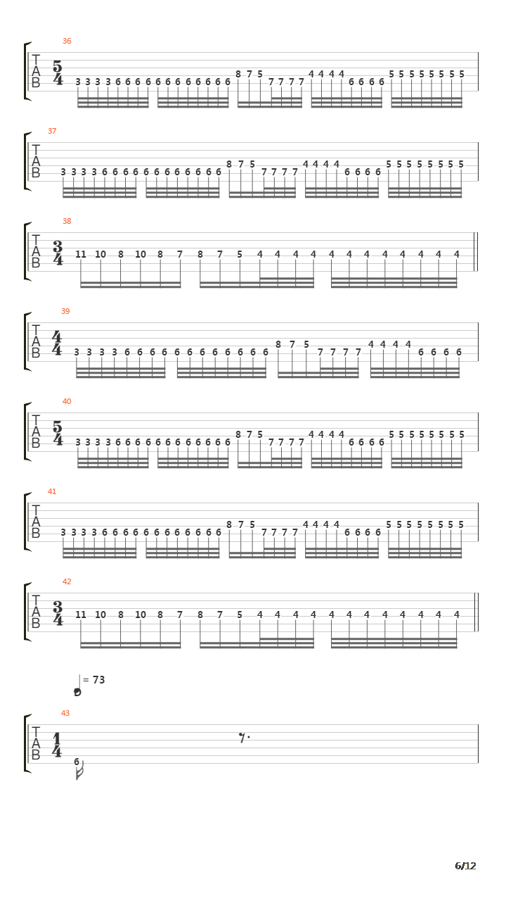 The Discipline Of Revenge吉他谱