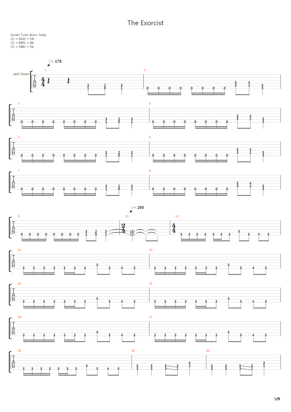 The Exorcist吉他谱