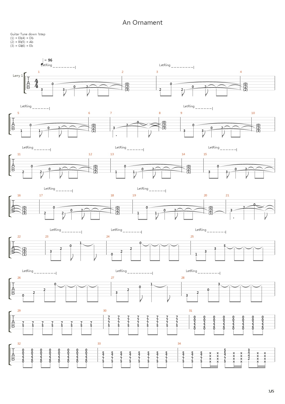 An Ornament吉他谱