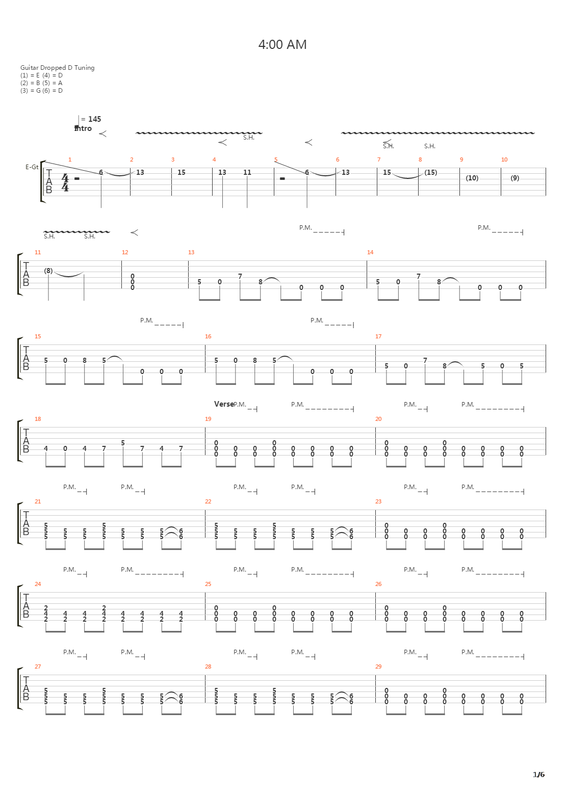 4 00 Am吉他谱