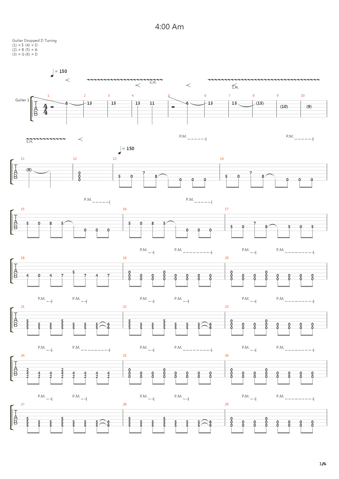 4 00 Am吉他谱