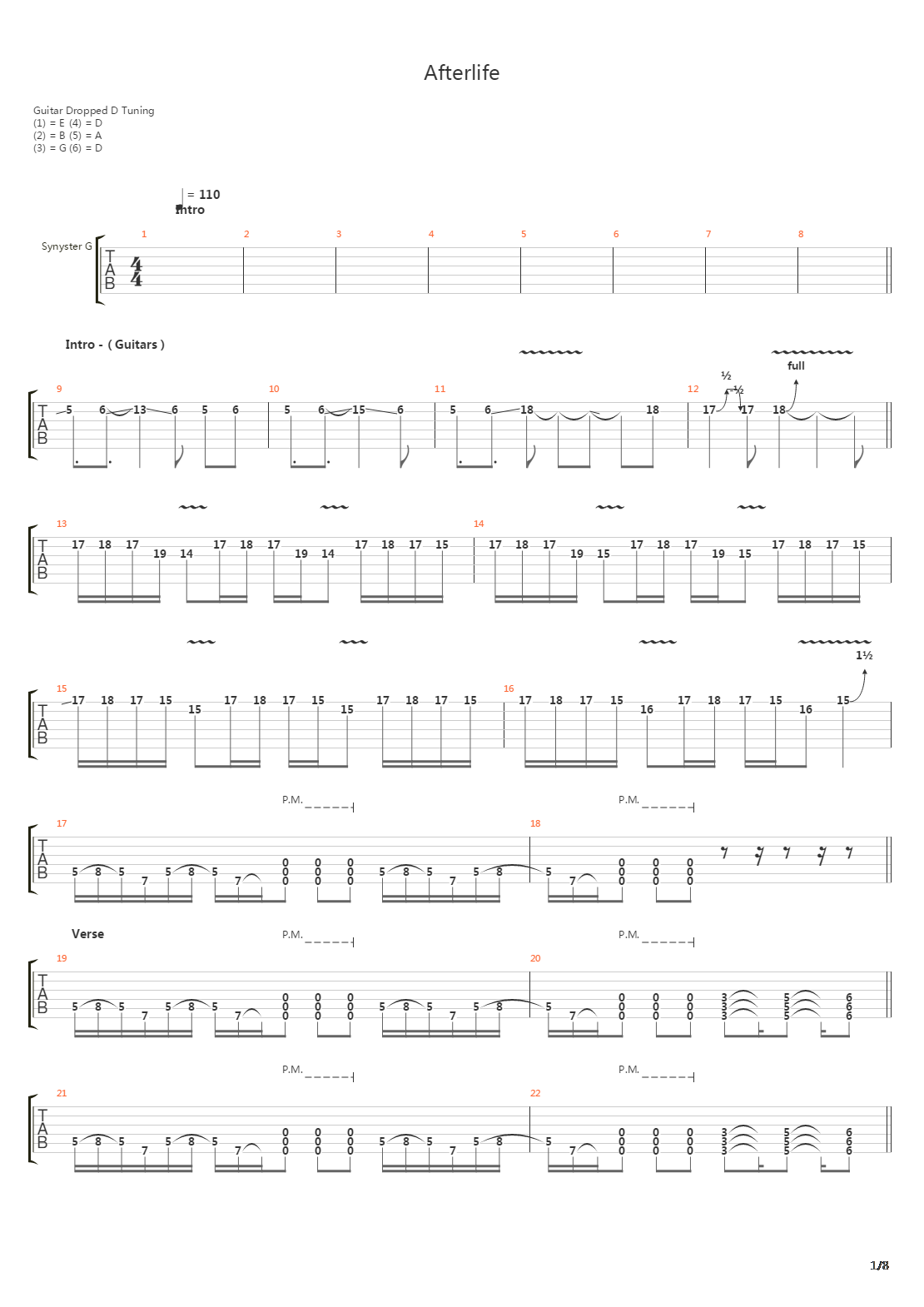 Afterlife吉他谱