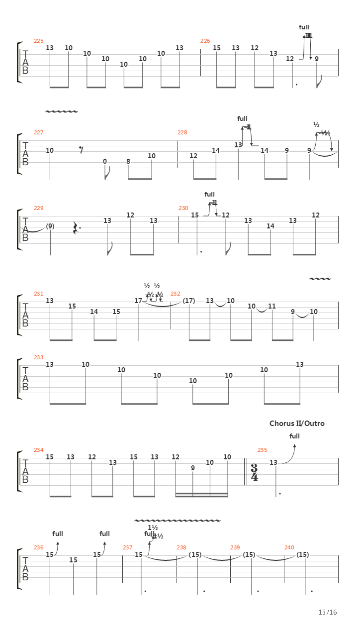 Chapter Four吉他谱