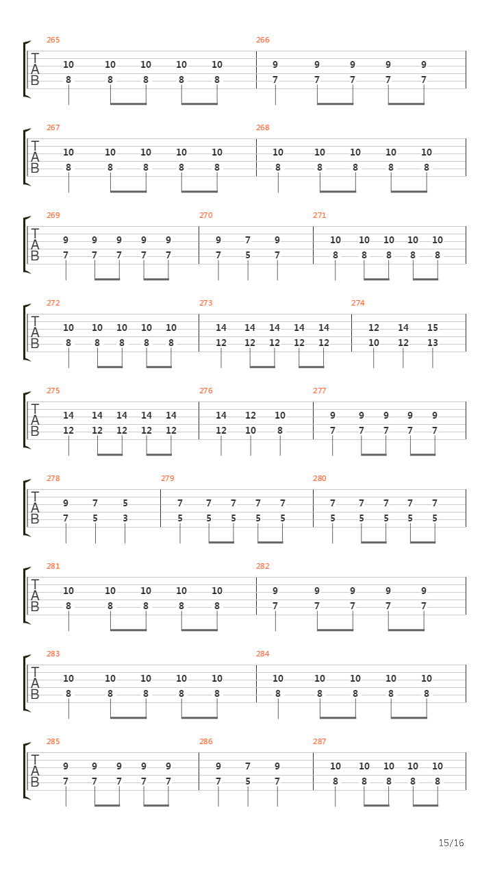 Chapter Four吉他谱