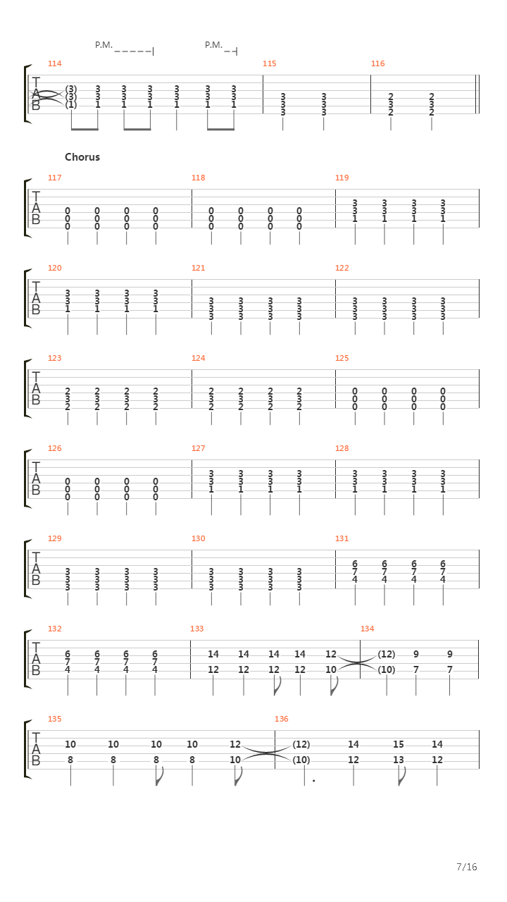 Chapter Four吉他谱