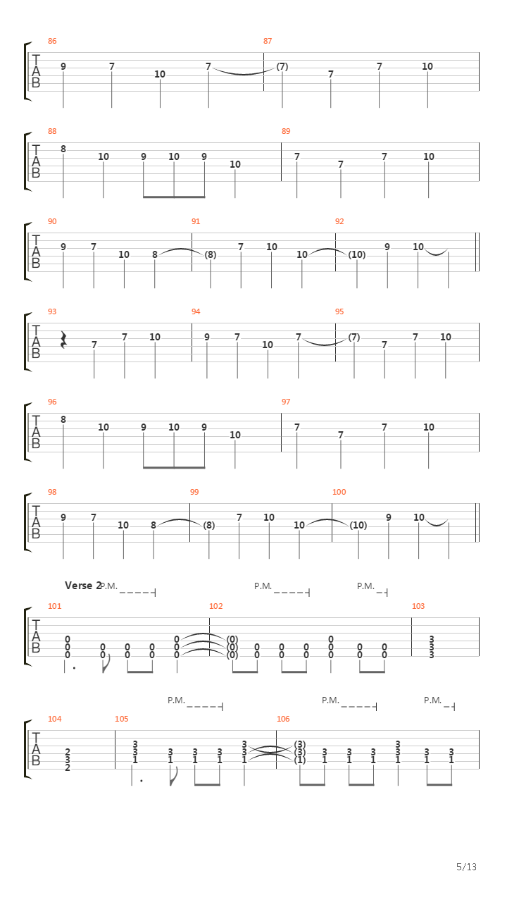 Chapter Four吉他谱