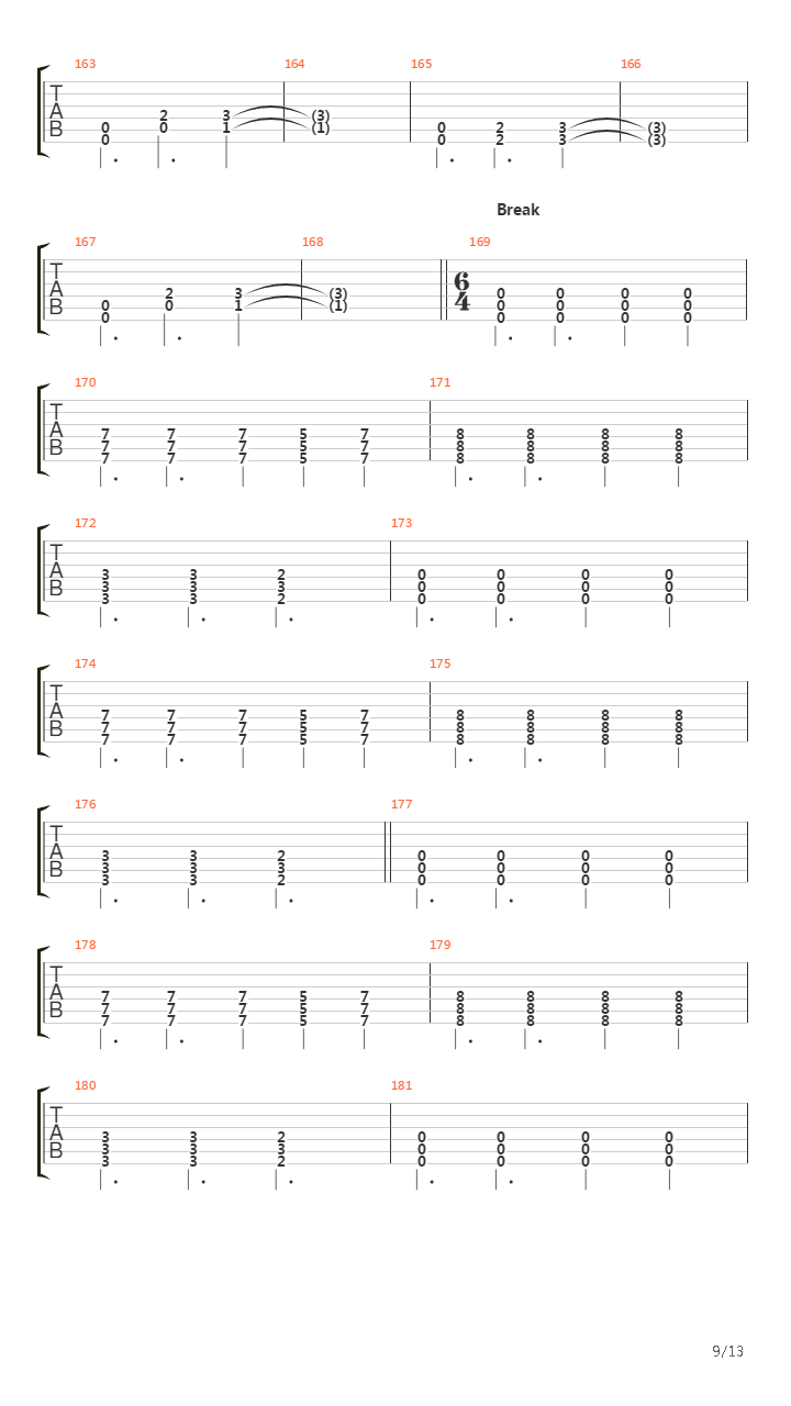 Chapter Four吉他谱