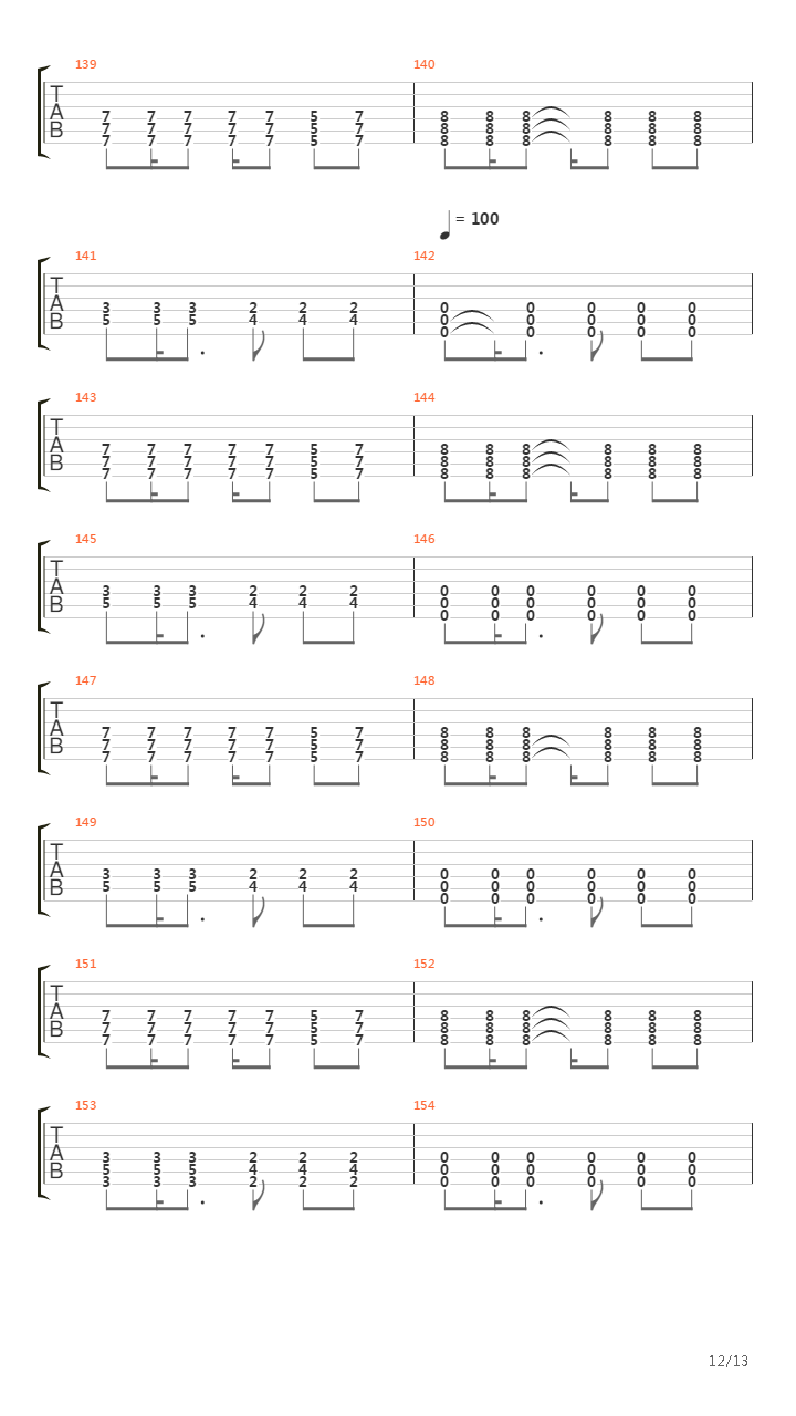 Chapter Four吉他谱