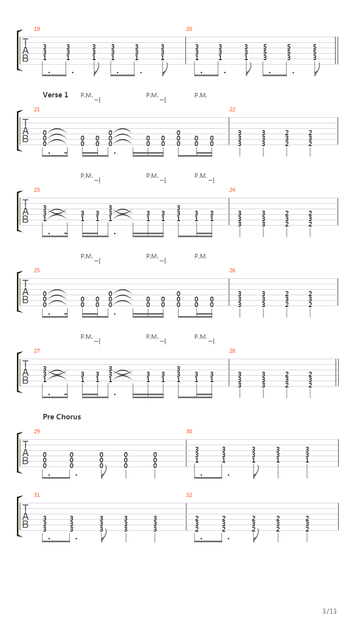 Chapter Four吉他谱