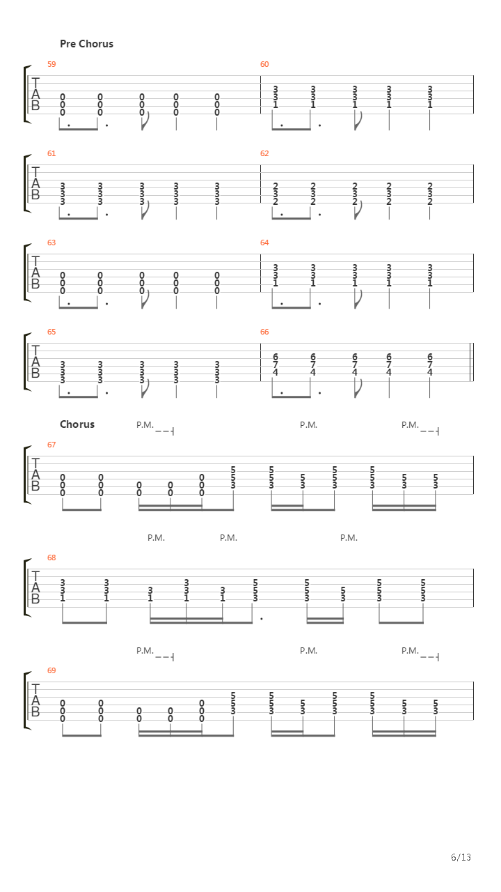 Chapter Four吉他谱